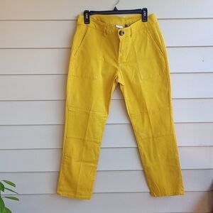 CAbi Bright Yellow Straight Leg Pants